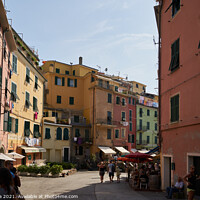Buy canvas prints of Vernazza Street in Cinque Terre by Luis Pina
