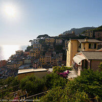 Buy canvas prints of riomaggiore city view, in Italy by Luis Pina