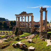 Buy canvas prints of Roman Forum monument in Rome, Italy by Luis Pina