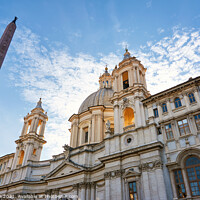 Buy canvas prints of Sant'Agnese church in Agone in Rome, Italy by Luis Pina
