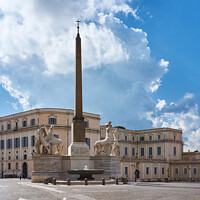 Buy canvas prints of Obelisco del Quirinale in Rome, Italy by Luis Pina