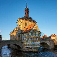Buy canvas prints of Bamberg Alte Rathaus Old City Hall on a sunny day by Luis Pina