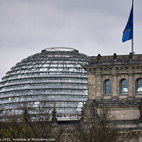 Buy canvas prints of German Bundestag Reichstags Parlament building in Berlin by Luis Pina