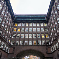 Buy canvas prints of Chilehaus Chile House office building in Hamburg by Luis Pina