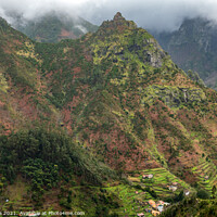 Buy canvas prints of Beautiful landscape mountains with clouds, in Madeira by Luis Pina