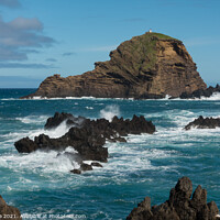 Buy canvas prints of Mole islet in Porto Moniz in Madeira by Luis Pina