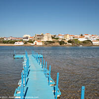 Buy canvas prints of Vila Nova de Milfontes beach pier in Portugal by Luis Pina
