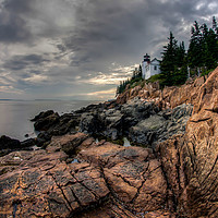 Buy canvas prints of Bass Harbor lighthouse in Acadia NP by Miro V