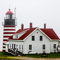 Buy canvas prints of West Quoddy lighthouse by Miro V