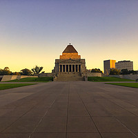 Buy canvas prints of Shrine of Remembrance by Nathalie Naylor
