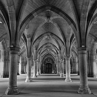 Buy canvas prints of Glasgow University Cloister   by Nathalie Naylor