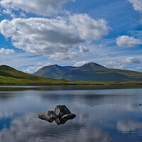 Buy canvas prints of Loch Tulla and The Black Mount by Nathalie Naylor