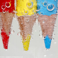 Buy canvas prints of colorful pencil under water by  Bullysoft
