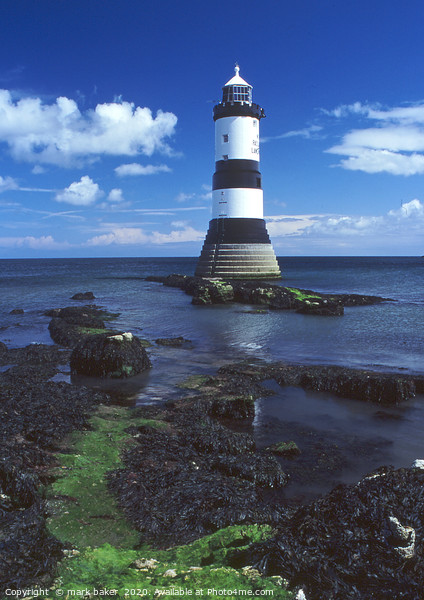 lighthouse at Penmon Point. Picture Board by mark baker