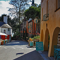 Buy canvas prints of The Arches, Portmeirion. by mark baker