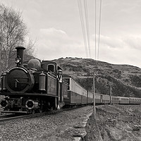Buy canvas prints of DLG down Tank curve, pano mono. by mark baker