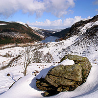 Buy canvas prints of llyn crafnant from clogwen manod by mark baker