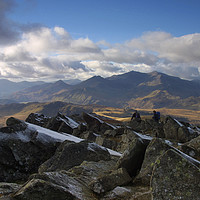 Buy canvas prints of snowdon from siabod by mark baker