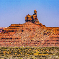 Buy canvas prints of Sitting Hen Rock Formation Canyon Cliff Monument Valley Utah by William Perry