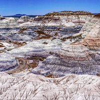 Buy canvas prints of Painted Desert Blue Mesa Petrified Forest National Park Arizona by William Perry