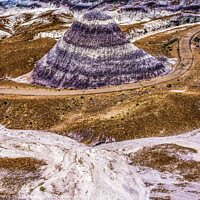 Buy canvas prints of Purple Mountain Painted Desert Petrified Forest National Park Ar by William Perry