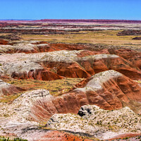 Buy canvas prints of Tawa Point Painted Desert Petrified Forest National Park Arizona by William Perry