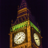 Buy canvas prints of Big Ben Tower Houses of Parliament Westminster London England by William Perry