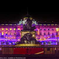 Buy canvas prints of Ice Skating Somerset House Ice Rink Old City London England by William Perry