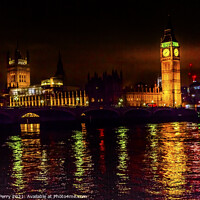 Buy canvas prints of Big Ben Tower Westminster Bridge Parliament London England by William Perry