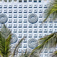Buy canvas prints of Wall Decorations Building Trees Palm Beach Florida by William Perry