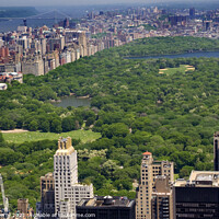 Buy canvas prints of Skyscrapers, Buildings, Central Park, Hudson River, New York Cit by William Perry