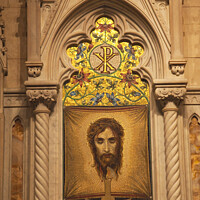 Buy canvas prints of Christ Shrine Crucifix St. Patrick's Cathedral New York City by William Perry