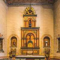 Buy canvas prints of Basilica Altar Mission San Diego de Alcala California  by William Perry