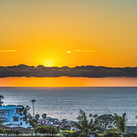 Buy canvas prints of Watching Sunset La Jolla Heights San Diego California by William Perry