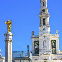 Buy canvas prints of Christ Statue 100th Anniversary Basilica Fatima Portugal by William Perry