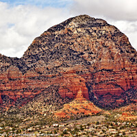Buy canvas prints of Capitol Butte Orange Red Rock Canyon West Sedona Arizona by William Perry