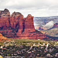 Buy canvas prints of Coffee Pot Rock Sugarloaf Orange Red Rock Canyon West Sedona Ari by William Perry