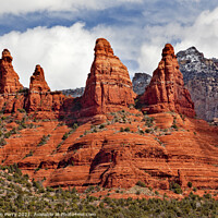 Buy canvas prints of Madonna and Nuns Orange Red Rock Canyon Sedona Arizona by William Perry
