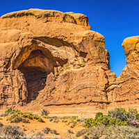 Buy canvas prints of Human Rock Formations Windows Section Arches National Park Moab  by William Perry