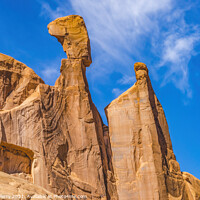 Buy canvas prints of Queen Nefertiti Rock Park Avenue Section Arches National Park Mo by William Perry