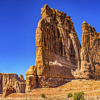 Buy canvas prints of Courthouse Towers Park Avenue Section Arches National Park Moab  by William Perry
