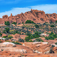 Buy canvas prints of Painted Desert Red Fiery Furnace Arches National Park Moab Utah  by William Perry