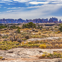 Buy canvas prints of Sandstone Spires Canyonlands Needles District Utah by William Perry