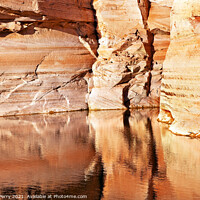Buy canvas prints of Antelope Slot Canyon Reflection Lake Powell Arizona by William Perry