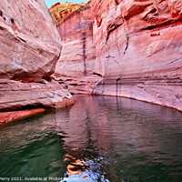 Buy canvas prints of Pink Antelope Slot Canyon Reflection Lake Powell Arizona by William Perry