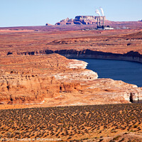 Buy canvas prints of Navaho Generating Station Lake Powell Glen Canyon Recreation Are by William Perry