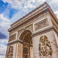 Buy canvas prints of Arc de Triomphe Place Charles de Gaulle Paris France by William Perry