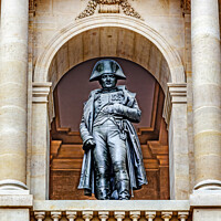 Buy canvas prints of Napoleon Statue Courtyard Les Invalides Paris France by William Perry