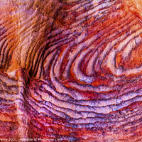 Buy canvas prints of Red Rock Circles Abstract Near Royal Tombs Petra Jordan by William Perry