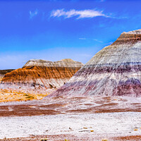 Buy canvas prints of Hikers The Tepees Painted Desert Petrified Forest National Park  by William Perry